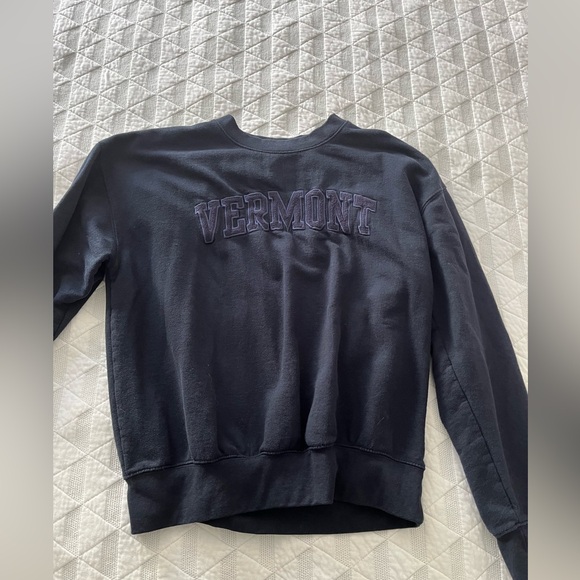 Women’s navy Vermont sweatshirt size large - Picture 1 of 3